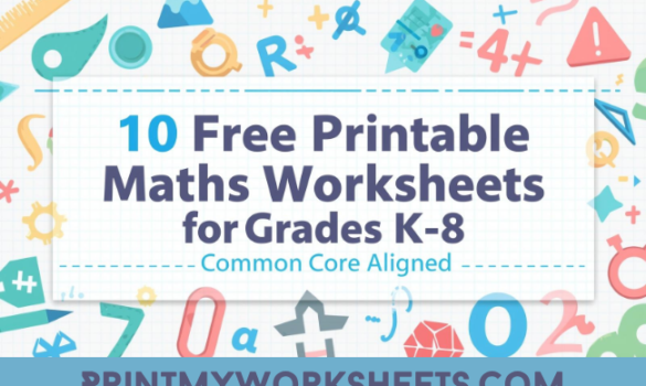 Free Printable Math Worksheets for K-8