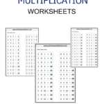 Multiplication Facts Worksheets PDF 4th Grade