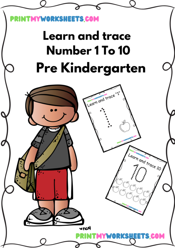 Number Recognition 1-10 Worksheet | Free Printable PDF for Pre-K & Kindergarten