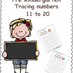 Tracing Numbers 11-20 Free Downloadable Worksheet for Pre Kindergarten