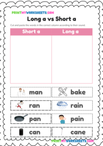 3rd Grade Long and Short Vowel Sounds Worksheet | Free Spelling ...
