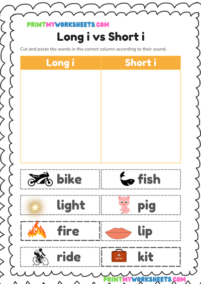 3rd Grade Long and Short Vowel Sounds Worksheet | Free Spelling ...