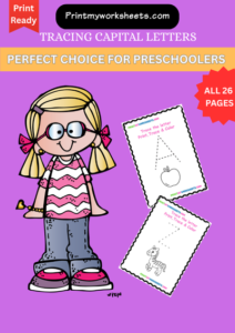 Pre-k UpperCase Alphabets Tracing Worksheet