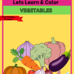 Pre-Kindergarten Vegetable Coloring Worksheets PDF