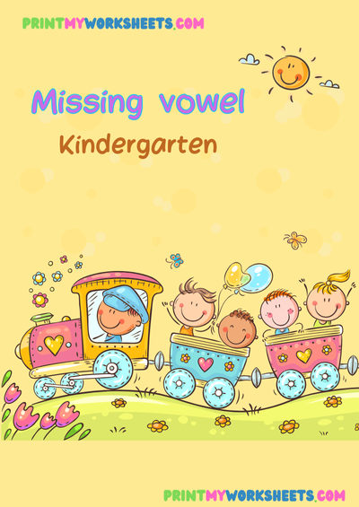 Missing Vowels Worksheet for Kindergarten | Free Downloadable PDF for Learning English Vowels