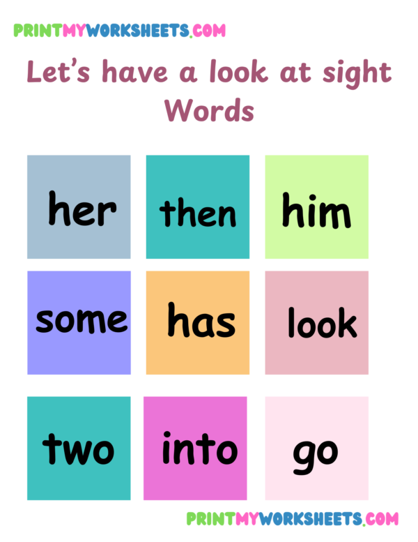 Sight Words III Worksheet for Kindergarten | Free English PDF Download for Early Readers - Image 2