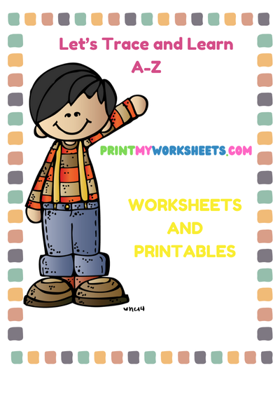 Trace and Learn Alphabets Worksheet for Pre-K | Free Downloadable English PDF for Early Learners