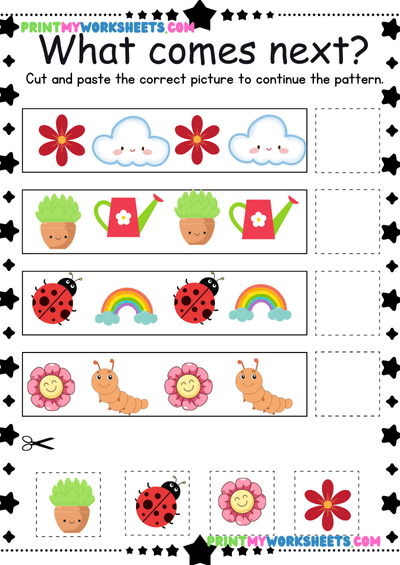 Pattern Math Worksheet for Pre-K | Free Downloadable PDF for Early Math Skills