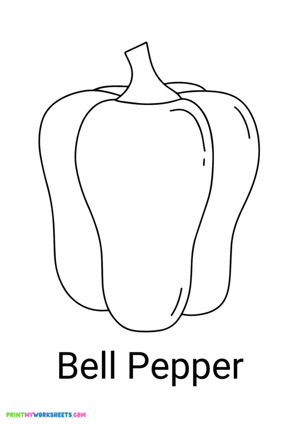 Vegetable Coloring Book for Kindergarten | Free Downloadable PDF for Learning Vegetables - Image 2
