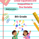 8th Grade Linear Equations and Inequalities Worksheets PDF