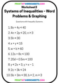 8th Grade Systems of Linear Equations Worksheets PDF | Free Math ...