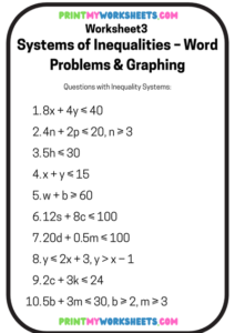 8th Grade Systems of Linear Equations Worksheets PDF | Free Math ...