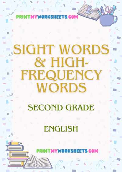Sight Words & High-Frequency Words Worksheet | Free 2nd Grade PDF with Word Search & Fill-in-the-Blank Sentences