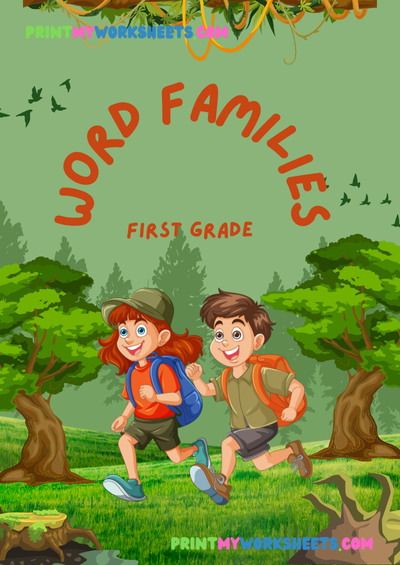 Word Families II Worksheet for First Grade | Free Downloadable PDF for Vocabulary Development