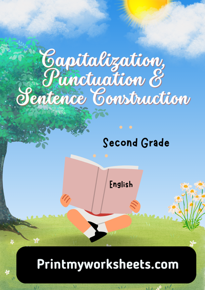 Sentence Structure Worksheet for 2nd Grade | Free PDF on Fixing Capitalization & Punctuation and Rearranging Words to Form Sentences