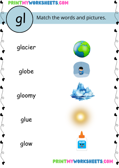 Consonant Blends Worksheet for First Grade | Free Downloadable PDF for Phonics and Word Recognition Practice