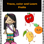 Pre-K Fruits Tracing Worksheets PDF