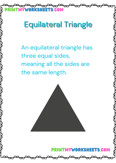 Triangles Geometry Worksheet for 4th Grade | Free Downloadable PDF to Learn Triangle Types and Properties