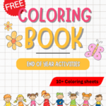 Pre-K Flower Coloring Worksheets PDF