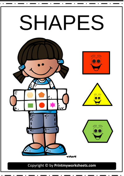 All About Shapes Worksheet | Free Kindergarten PDF to Learn and Recognize 2D Shapes through Fun, Visual Activities