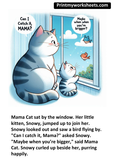 Animals and Their Babies Worksheet | Free First Grade PDF for Science & Vocabulary Learning