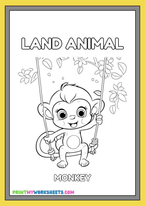 End of Year Land Animal Coloring Book | Free Kindergarten PDF to Celebrate Learning Through Creative Animal-Themed Fun - Image 5