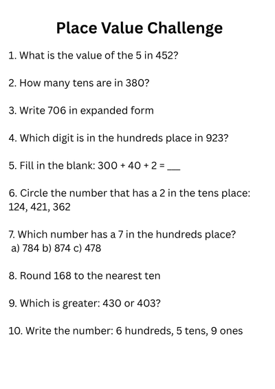 2nd Grade Math Olympiad Worksheets PDF | Free Downloadable 3 2nd Grade Math Olympiad Worksheets PDF | Free Downloadable - Image 3