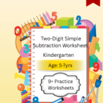 Kindergarten Two-Digit Subtraction Worksheets PDF