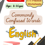 3rd Grade Commonly Confused Words Worksheets PDF