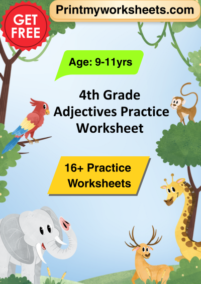 4th Grade Adjectives Worksheets PDF | Free English Downloadable - Print ...