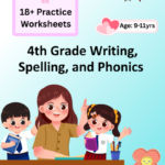 4th Grade Writing, Spelling, and Phonics Worksheets PDF