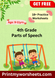 Free 4th Grade Parts of Speech Colouring Worksheets PDF | Fun Grammar Activities for US Homeschool Parents, Teachers, and Kids