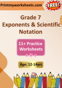 7th Grade Exponents and Scientific Notation Worksheets PDF