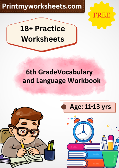 6th Grade Vocabulary and Language Worksheets PDF | Free English Downloadable 1 6th Grade Vocabulary and Language Worksheets PDF