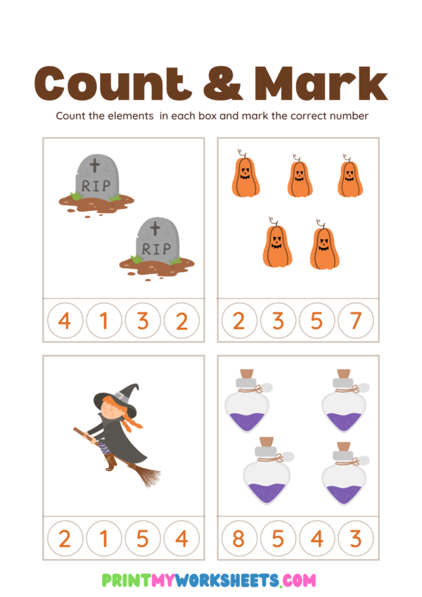 Halloween Worksheets PDF | Free Downloadable - Image 2