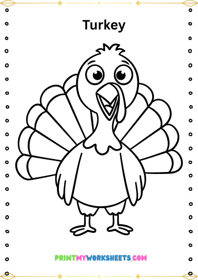 Pre-K Thanksgiving Coloring Worksheets PDF | Free Downloadable 2 Pre-K Thanksgiving Coloring Worksheets PDF | Free Downloadable - Image 2