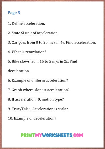 8th Grade Motion Worksheets PDF | Free Science Downloadable 4 8th Grade Motion Worksheets PDF | Free Science Downloadable - Image 4