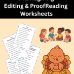 2nd Grade Thanksgiving Editing and Proofreading Worksheets PDF