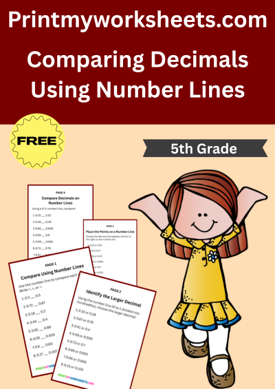5th Grade Comparing Decimals Worksheets PDF