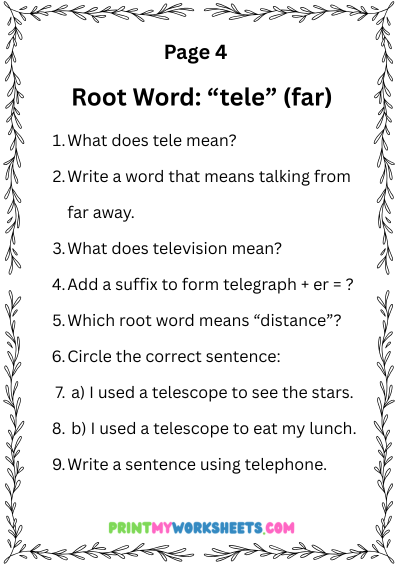 5th Grade Root Words Worksheets PDF | Free Downloadable 5 5th Grade Root Words Worksheets PDF | Free Downloadable - Image 5