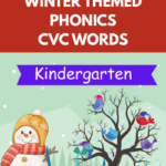 Kindergarten Winter CVC Words Worksheets PDF