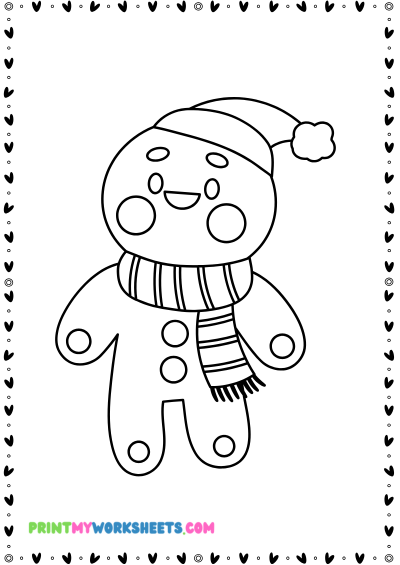 Pre-K Winter Coloring Worksheets PDF | Free Downloadable