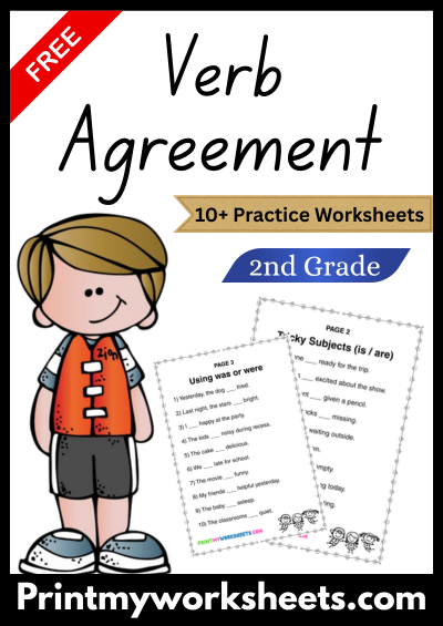 2nd Grade Verb Agreement Worksheets PDF