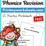 6th Grade CVC Words Phonics Revision Worksheets PDF