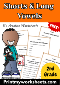 2nd Grade Short and Long Vowels Worksheets PDF – Phonics Practice Pack ...