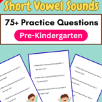 Pre-K Short Vowel Worksheets PDF