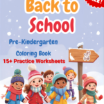 Pre-K Back to School Coloring Worksheets PDF