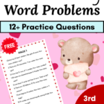 3rd Grade Valentines Day Math Word Problems PDF US