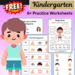 Kindergarten Body Parts Worksheets PDF Free