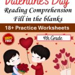 4th Grade Valentines Day Poem Reading WorksheetPDF